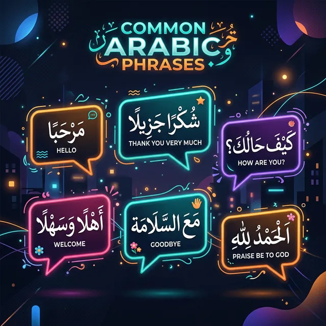 30 Common Arabic Phrases to Type Online &mdash; Free Guide 2026