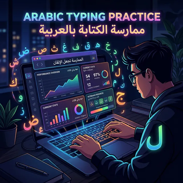 Arabic Typing Practice for Beginners &mdash; Free Guide 2026